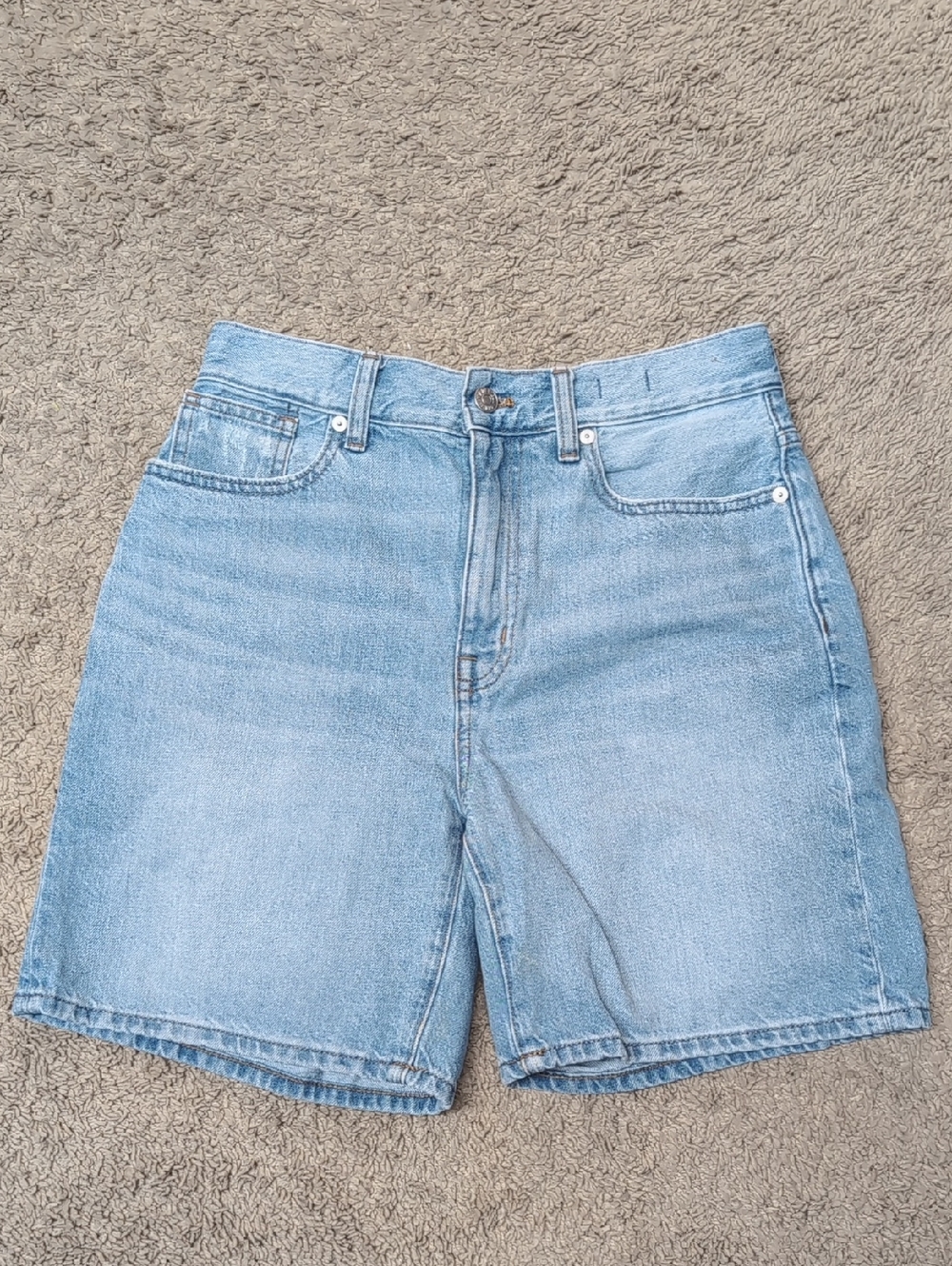 Madewell Baggy Jean Shorts Sz 26 Lightwash